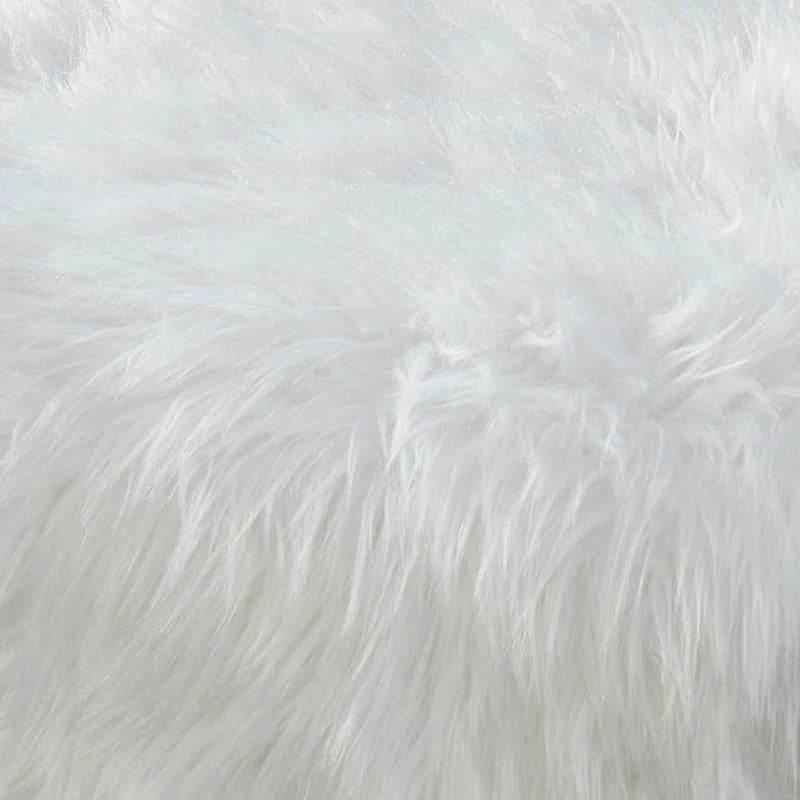 Andral Contemporary Faux Fur Upholstery Entryway Bench by Silver Orchid