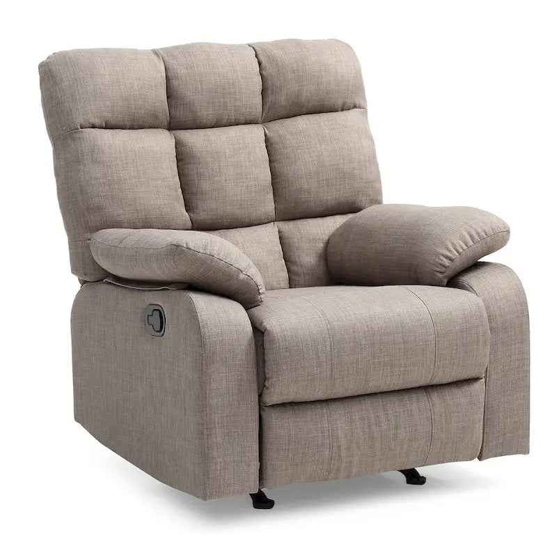Cindy Fabric Upholstery Reclining Chair - 37L x 39W x 38H