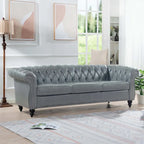 Comfortable Sofa For Living Room,with tight pleated rolled arms