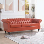 Comfortable Sofa For Living Room,with tight pleated rolled arms
