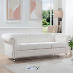 Comfortable Sofa For Living Room,with tight pleated rolled arms