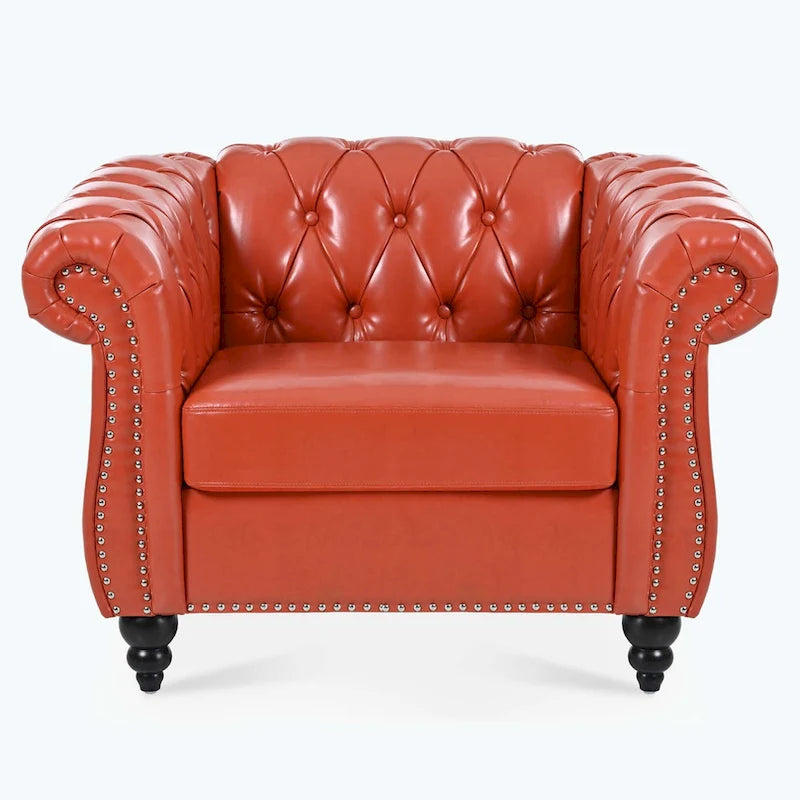 Comfortable Sofa For Living Room,with tight pleated rolled arms