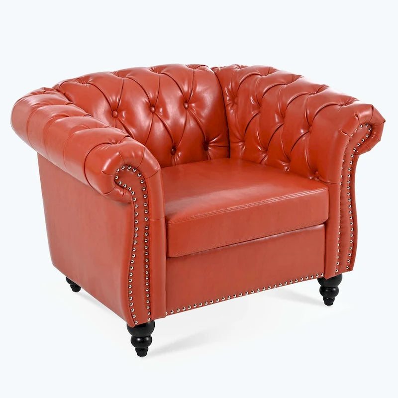 Comfortable Sofa For Living Room,with tight pleated rolled arms