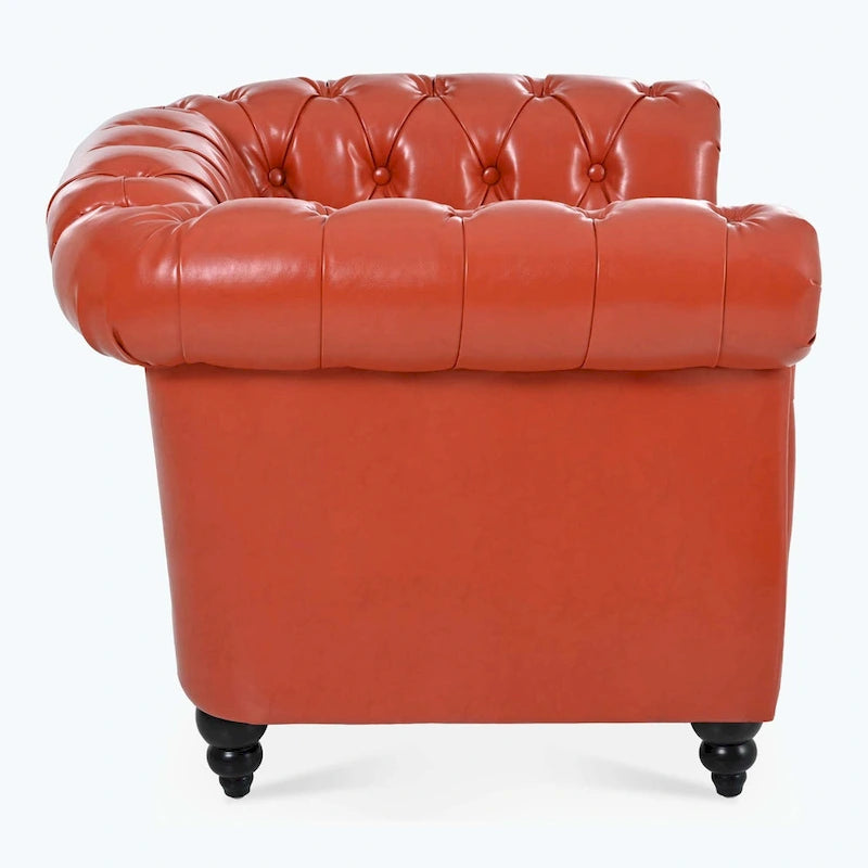 Comfortable Sofa For Living Room,with tight pleated rolled arms