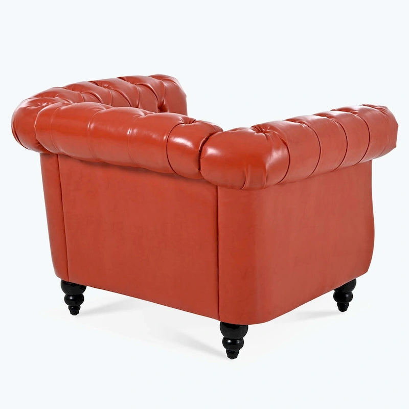 Comfortable Sofa For Living Room,with tight pleated rolled arms