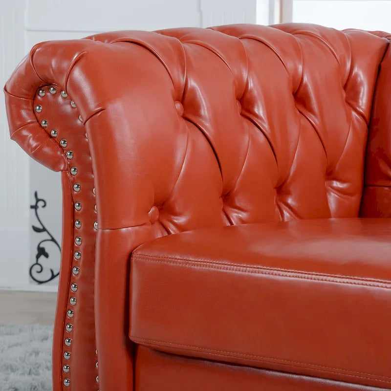 Comfortable Sofa For Living Room,with tight pleated rolled arms