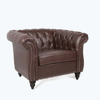 Comfortable Sofa For Living Room,with tight pleated rolled arms
