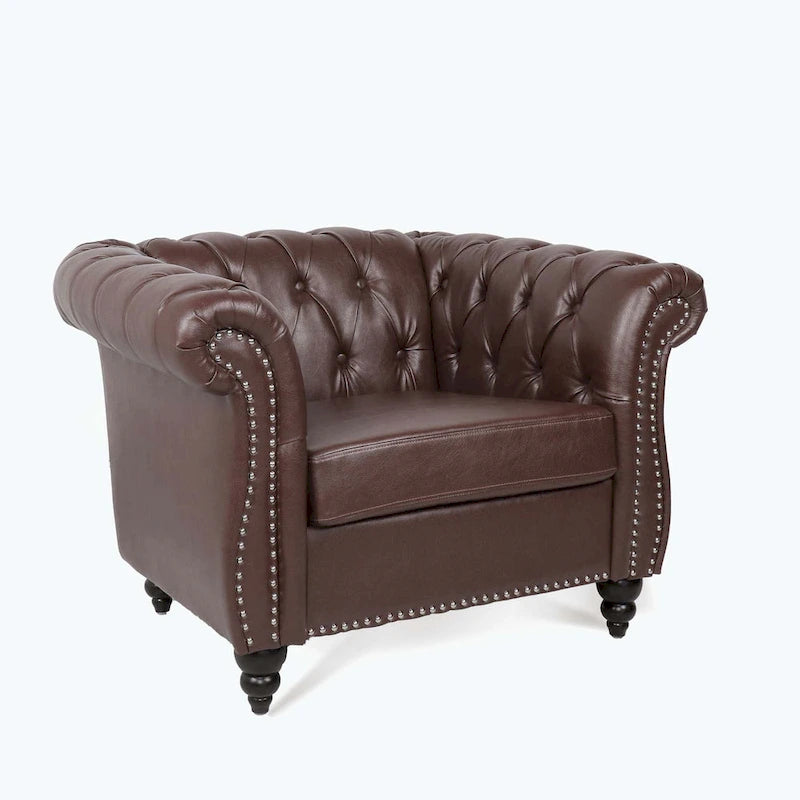 Comfortable Sofa For Living Room,with tight pleated rolled arms