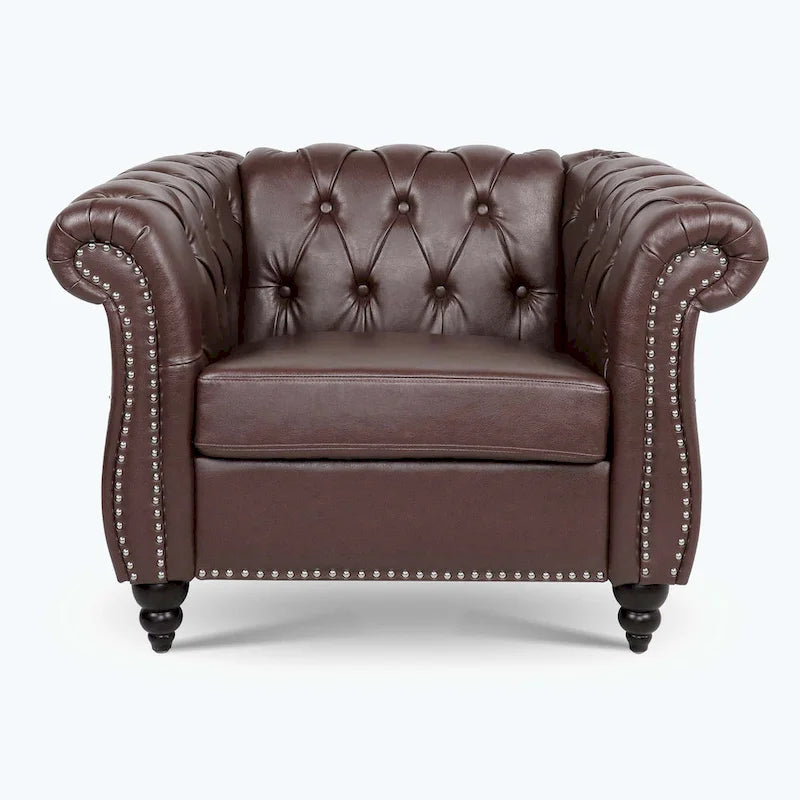 Comfortable Sofa For Living Room,with tight pleated rolled arms