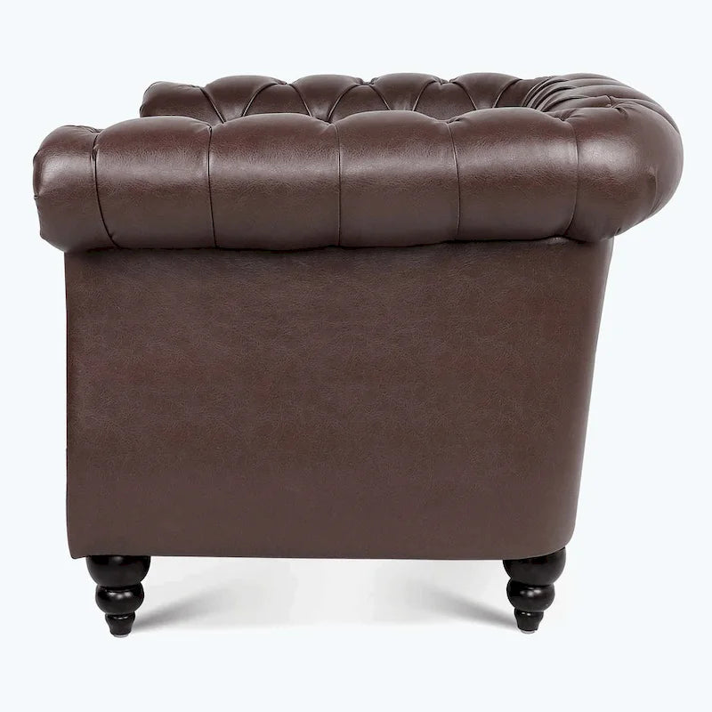 Comfortable Sofa For Living Room,with tight pleated rolled arms