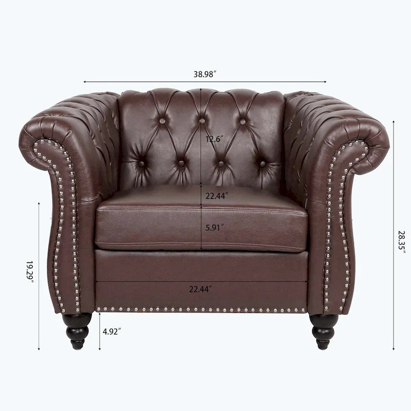 Comfortable Sofa For Living Room,with tight pleated rolled arms