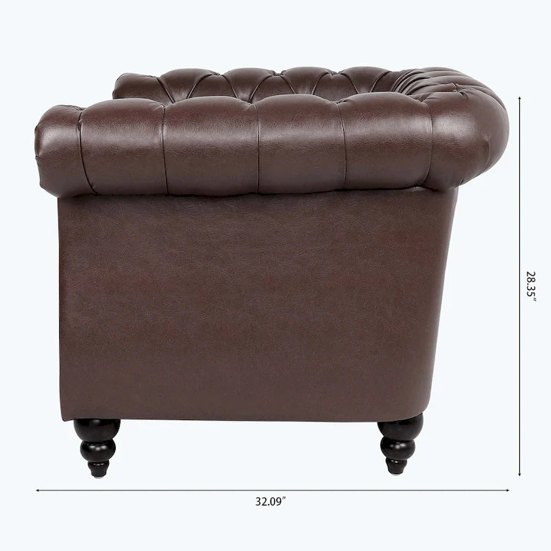 Comfortable Sofa For Living Room,with tight pleated rolled arms
