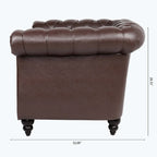 Comfortable Sofa For Living Room,with tight pleated rolled arms