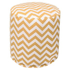 Majestic Home Goods Chevron Indoor / Outdoor Ottoman Pouf 16 L x 16 W x 17 H
