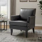 Nileus Contemporary and Classic Polyester Accent Chair with Solid Wooden Legs by HULALA HOME