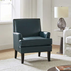 Nileus Contemporary and Classic Polyester Accent Chair with Solid Wooden Legs by HULALA HOME