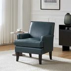 Nileus Contemporary and Classic Polyester Accent Chair with Solid Wooden Legs by HULALA HOME