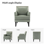 Nileus Contemporary and Classic Polyester Accent Chair with Solid Wooden Legs by HULALA HOME