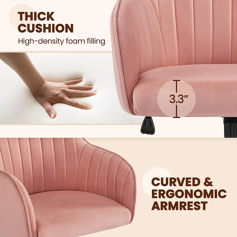 Yaheetech Desk Chair Height-Adjustable Swivel Computer Chair