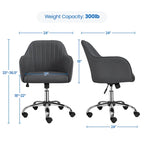 Yaheetech Desk Chair Height-Adjustable Swivel Computer Chair