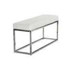 Reign Tufted PU Metal Bench