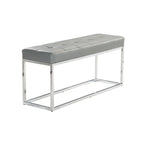 Reign Tufted PU Metal Bench