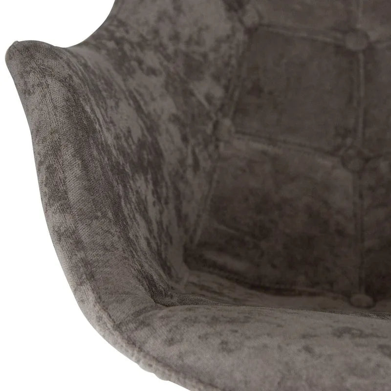 Willow Modern Velvet Upholstered Rocking Nursery Chair - Mid Century Accent Armchair for Home Living Bedroom Indoor & Outdoor