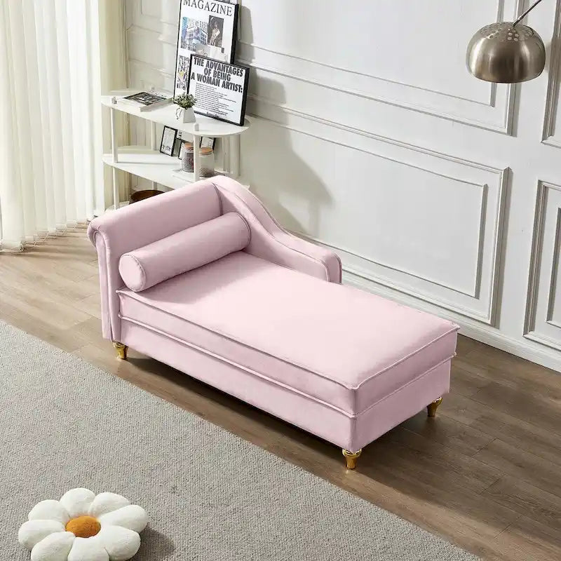 Modern Upholstery Chaise Lounge Chair with Storage