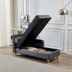 Modern Upholstery Chaise Lounge Chair with Storage