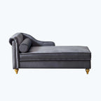 Modern Upholstery Chaise Lounge Chair with Storage