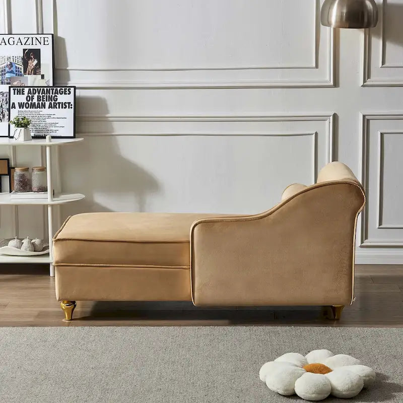 Modern Upholstery Chaise Lounge Chair with Storage