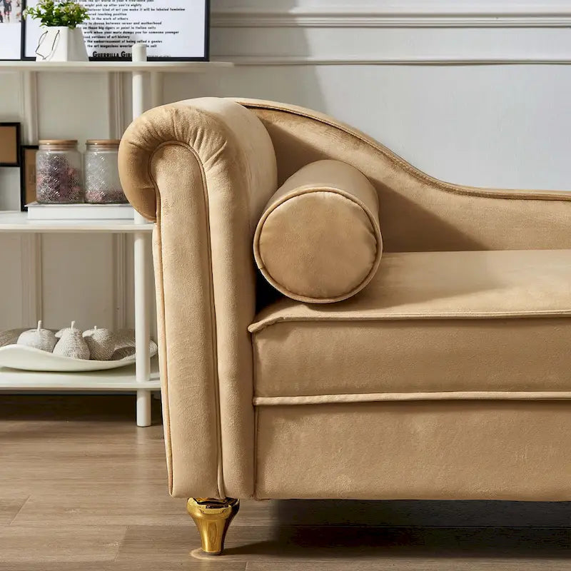 Modern Upholstery Chaise Lounge Chair with Storage
