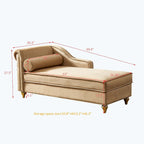 Modern Upholstery Chaise Lounge Chair with Storage