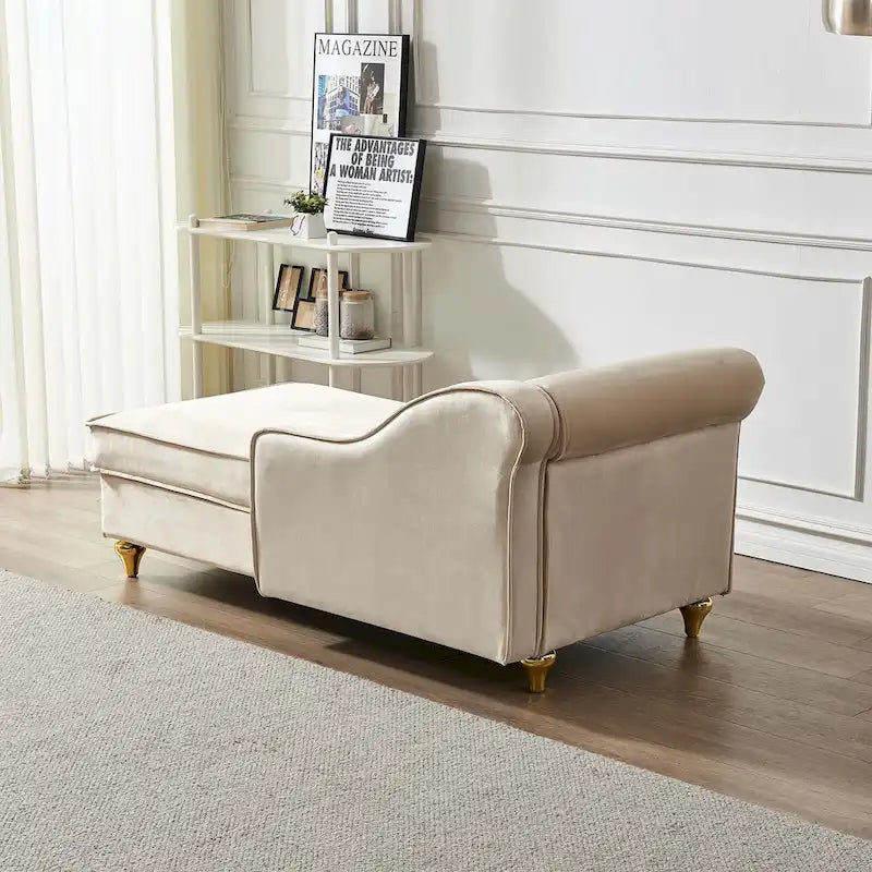 Modern Upholstery Chaise Lounge Chair with Storage