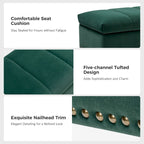 Egmont Contemporary Velvet Flip-Top Storage Bench by HULALA HOME