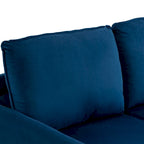 56.88 Modern Couch Velvet Loveseat Sofa for Living Room Furniture