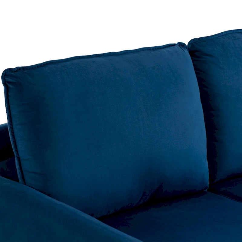 56.88 Modern Couch Velvet Loveseat Sofa for Living Room Furniture