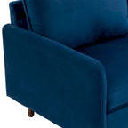 56.88 Modern Couch Velvet Loveseat Sofa for Living Room Furniture