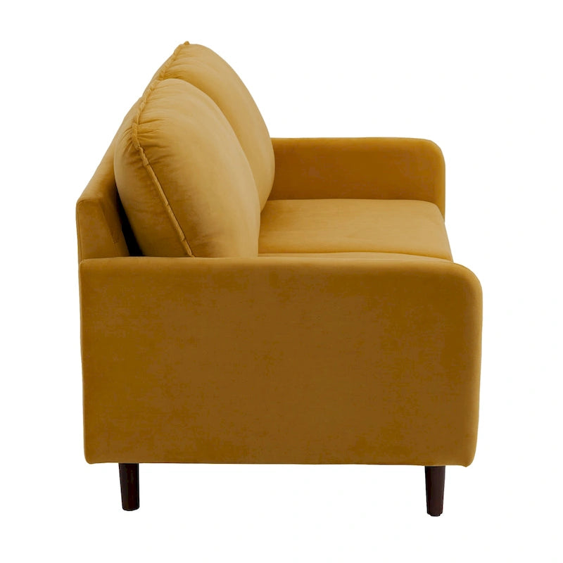 56.88 Modern Couch Velvet Loveseat Sofa for Living Room Furniture