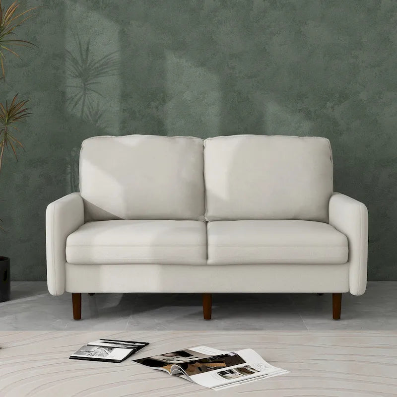 56.88 Modern Couch Velvet Loveseat Sofa for Living Room Furniture