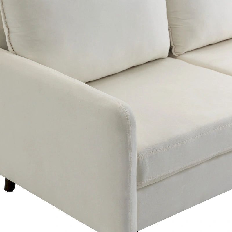 56.88 Modern Couch Velvet Loveseat Sofa for Living Room Furniture