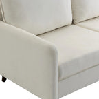56.88 Modern Couch Velvet Loveseat Sofa for Living Room Furniture