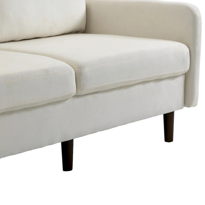 56.88 Modern Couch Velvet Loveseat Sofa for Living Room Furniture