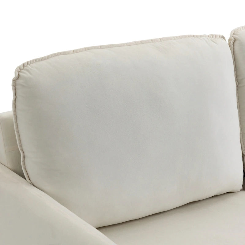 56.88 Modern Couch Velvet Loveseat Sofa for Living Room Furniture