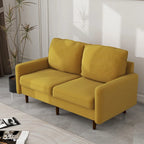 56.88 Modern Couch Velvet Loveseat Sofa for Living Room Furniture