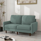 56.88 Modern Couch Velvet Loveseat Sofa for Living Room Furniture