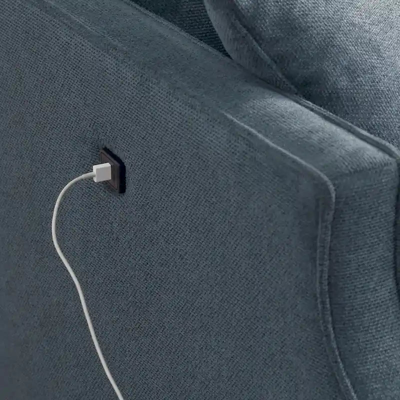 Modern Loveseat Sofa with USB Charge