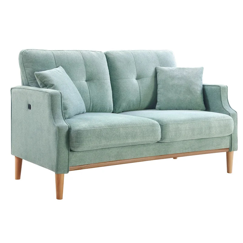 Modern Loveseat Sofa with USB Charge