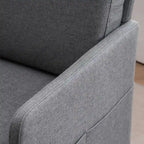 Upholstered Linen Accent Armchair
