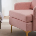 Upholstered Linen Accent Armchair